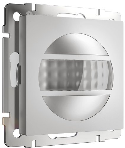 Датчик движения без рамки Werkel серебряный глянцевый картинка